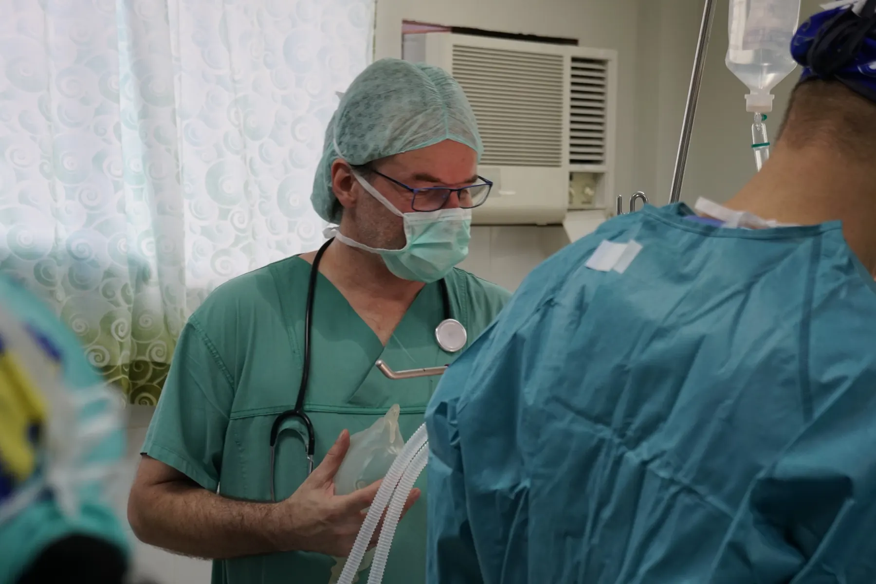 Surgeon in the operating room on Mindoro, 2017