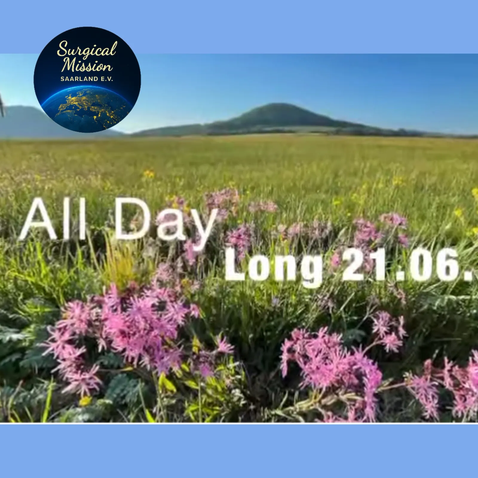 “All Day Long 21.06.” graphic for the charity ride