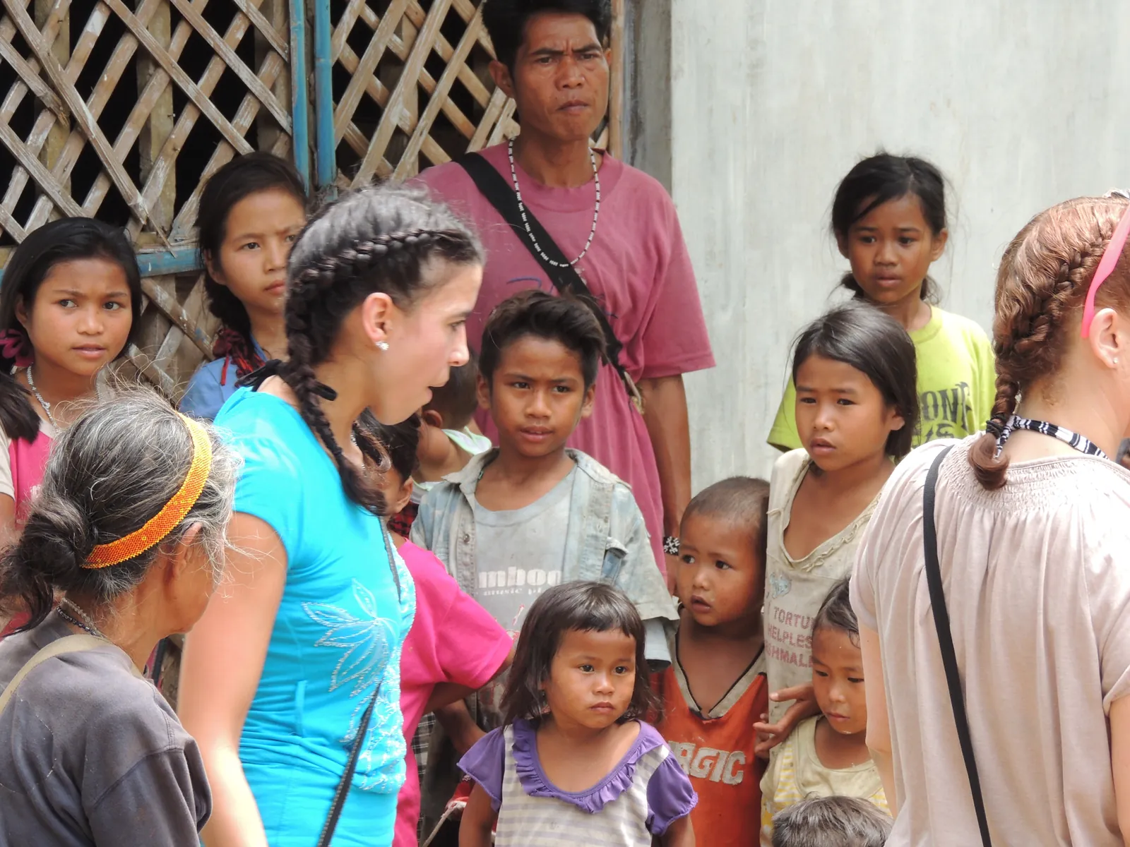 Volunteer team planning a medical mission together