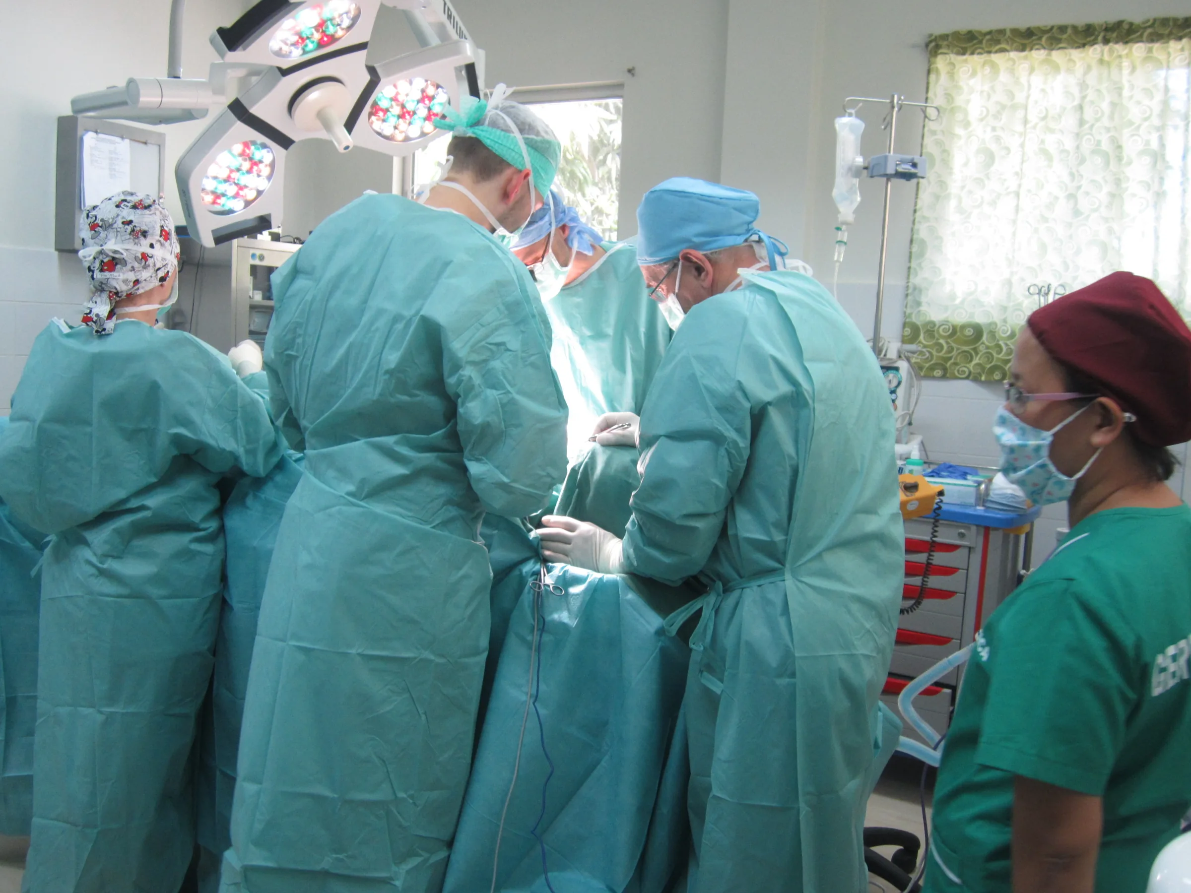 Surgical team during a procedure on Mindoro